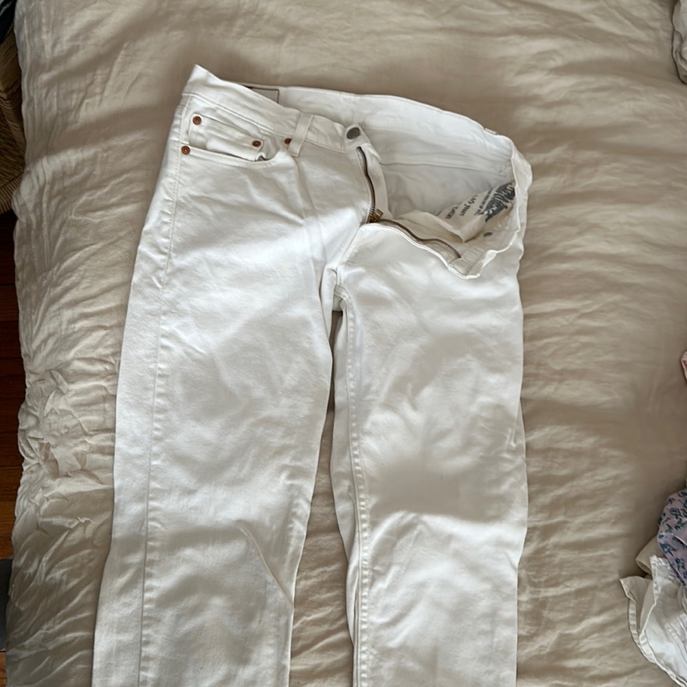 Levi’s 511 31 x 32 white denim waterless like new